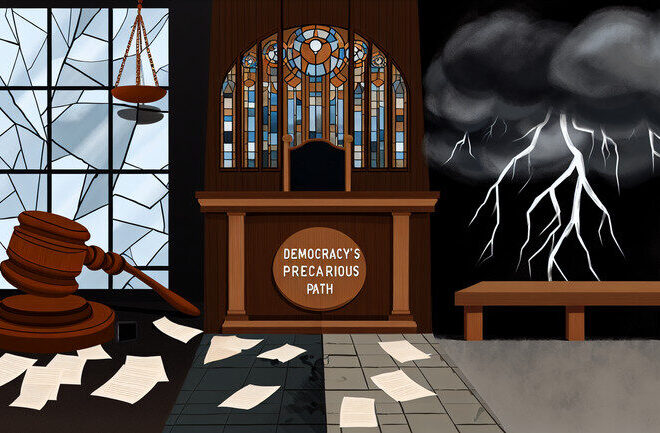 A Judge’s Resignation Rings Alarms: Democracy’s Precarious Path