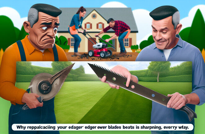 Why Replacing Your Edger Blades Beats Sharpening Every Time