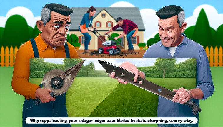 Why Replacing Your Edger Blades Beats Sharpening Every Time